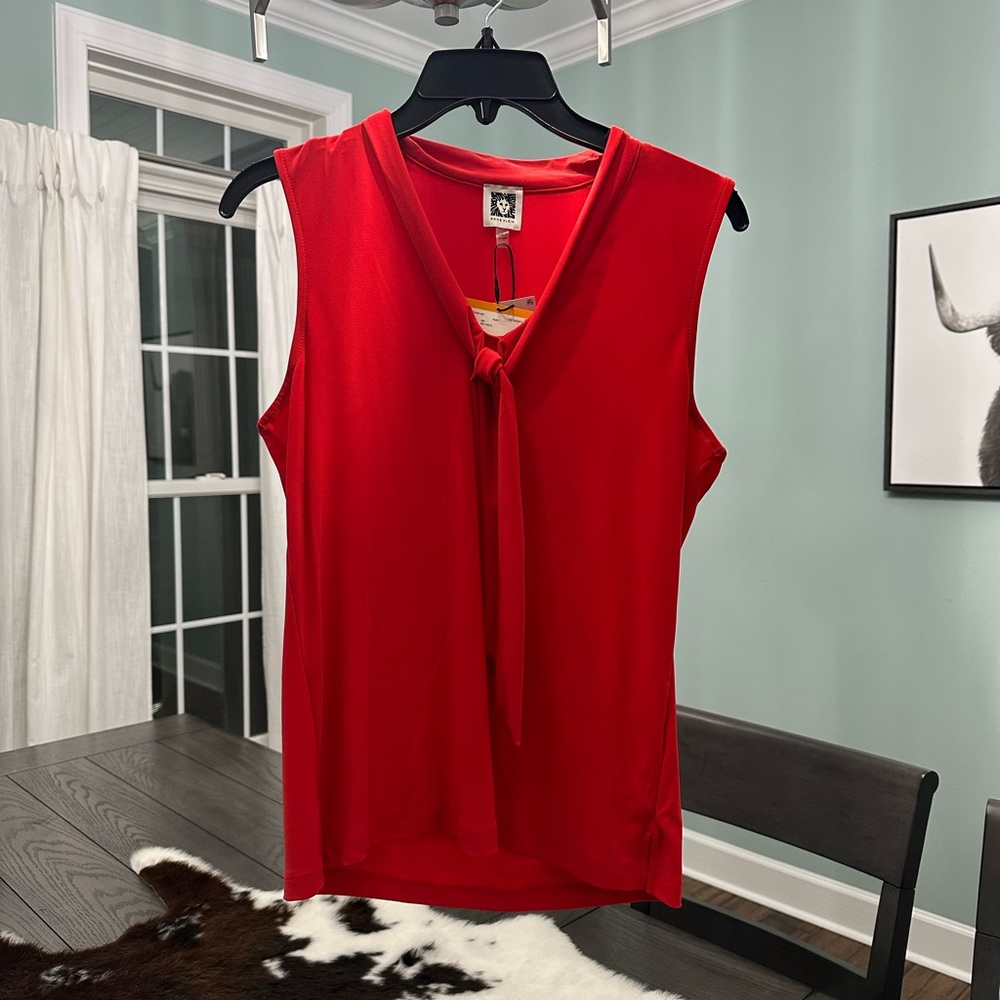 Anne Klein, red, size small